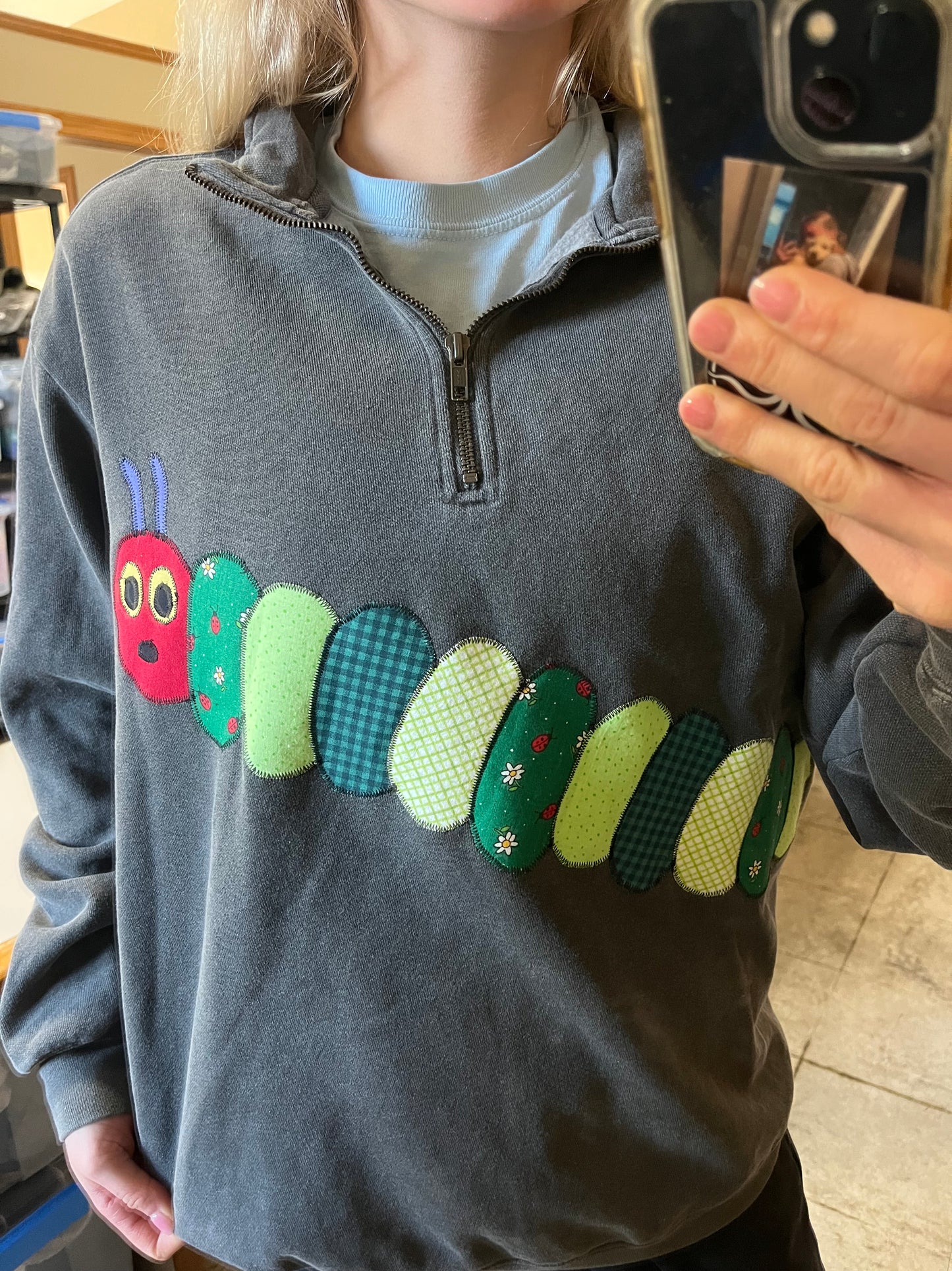 Hungry Caterpillar Patchwork 1/4 Zip