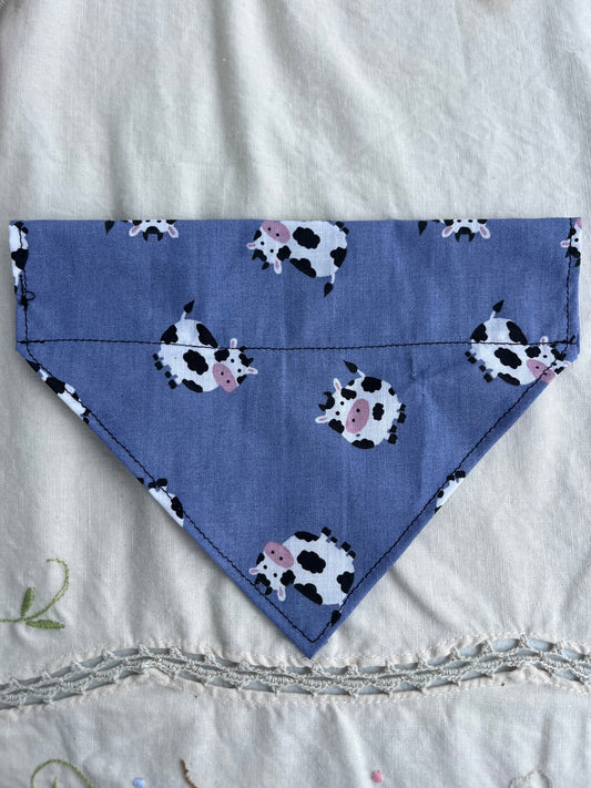 Cow Pattern Dog Bandana Small