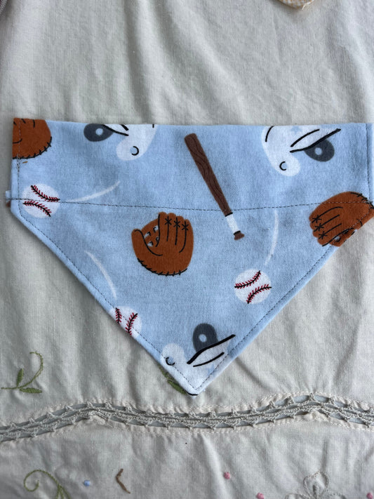 Baseball Dog Bandana Medium