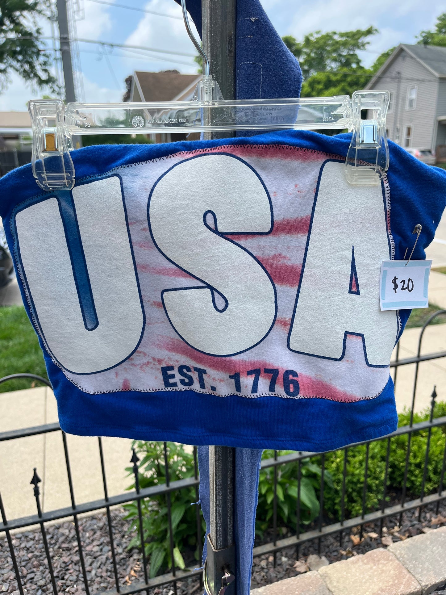USA Strapless Top