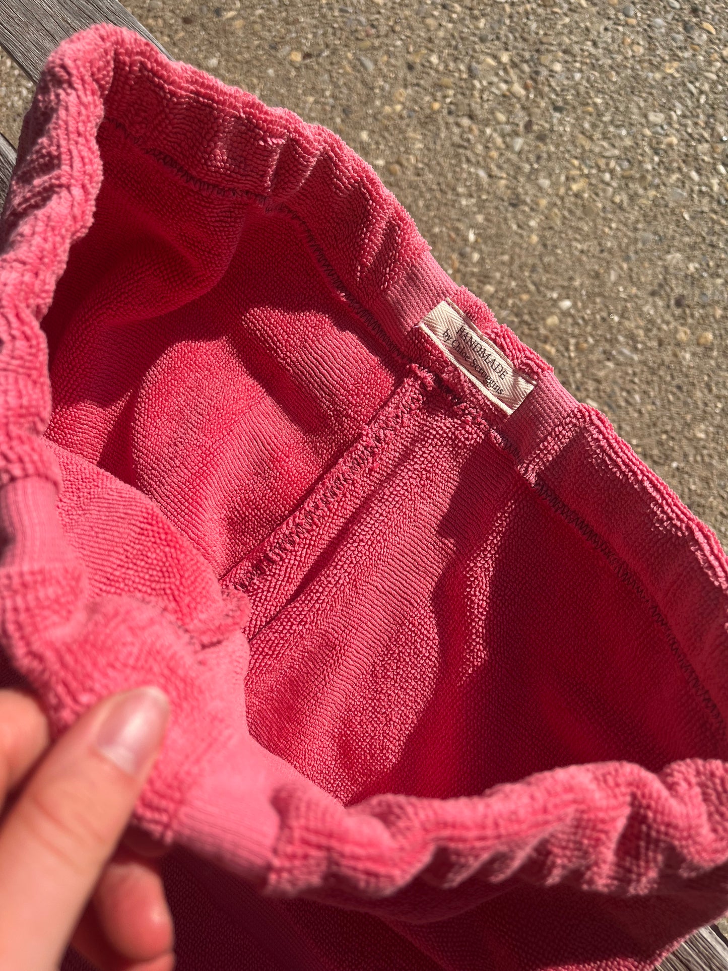 Pink Towel Shorts