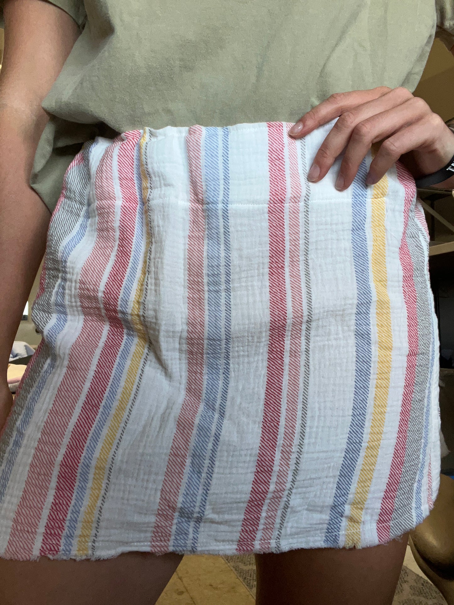 Striped Mini Skirt